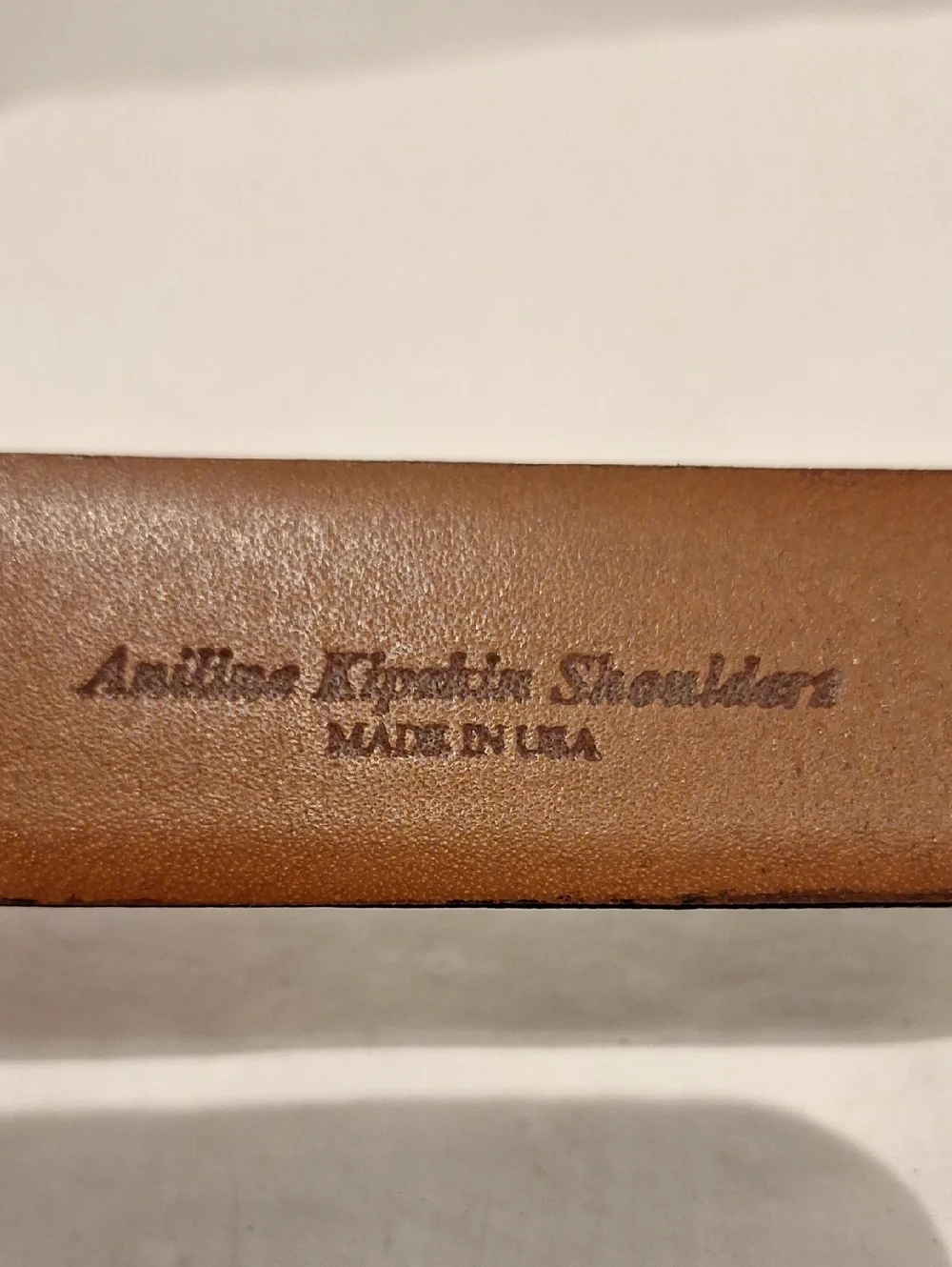 Handcrafted By Johnston & Murphy Classic Black Leather Men's Belt Silver Buckle
